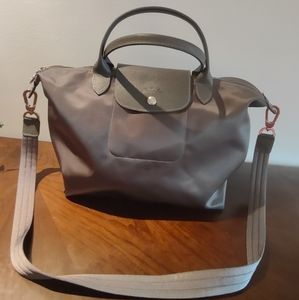 New,Longchamp le pliage bag ,grey, never used